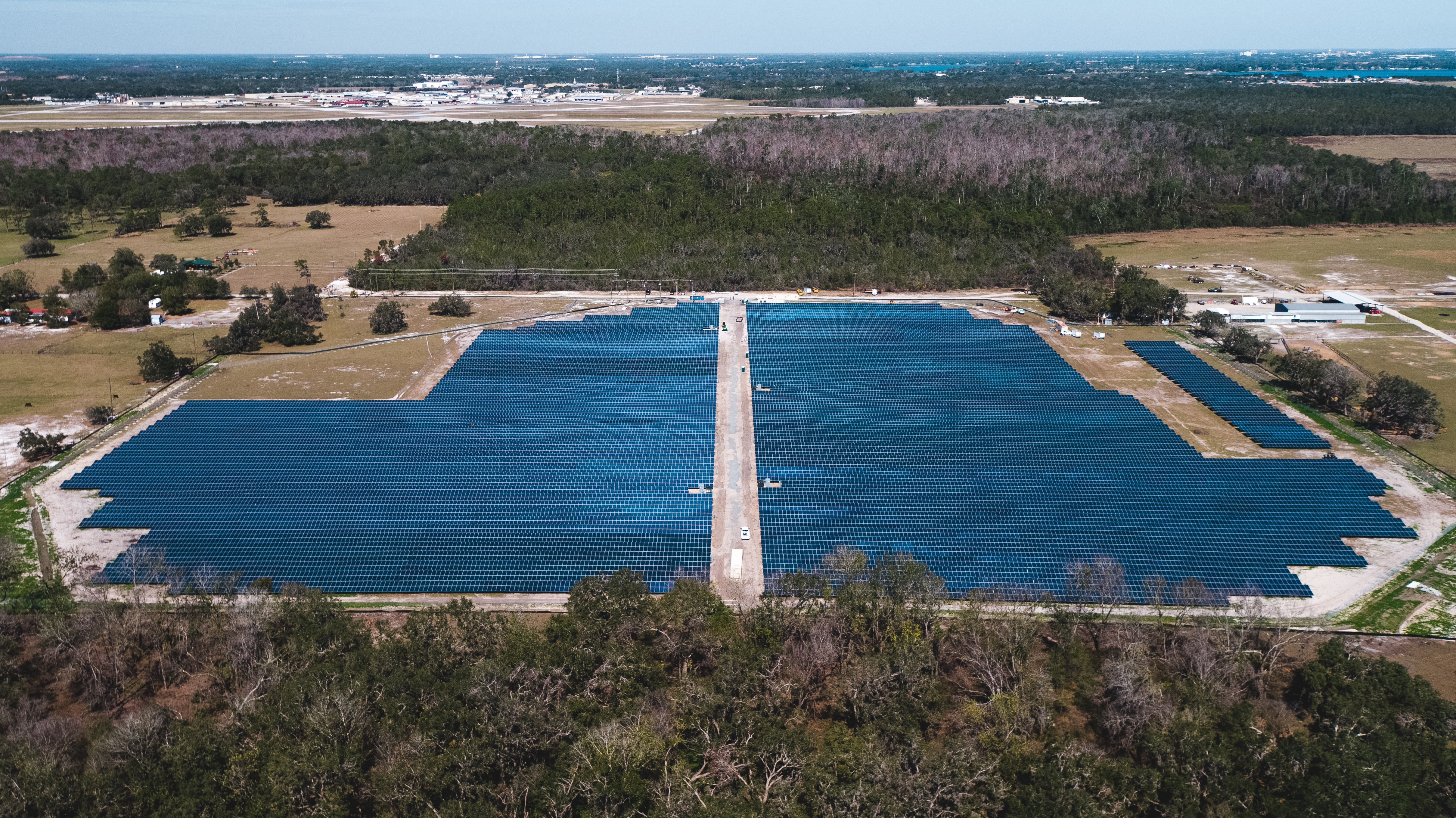 City of Bartow Solar Farm — aerial view of the 40-acre array