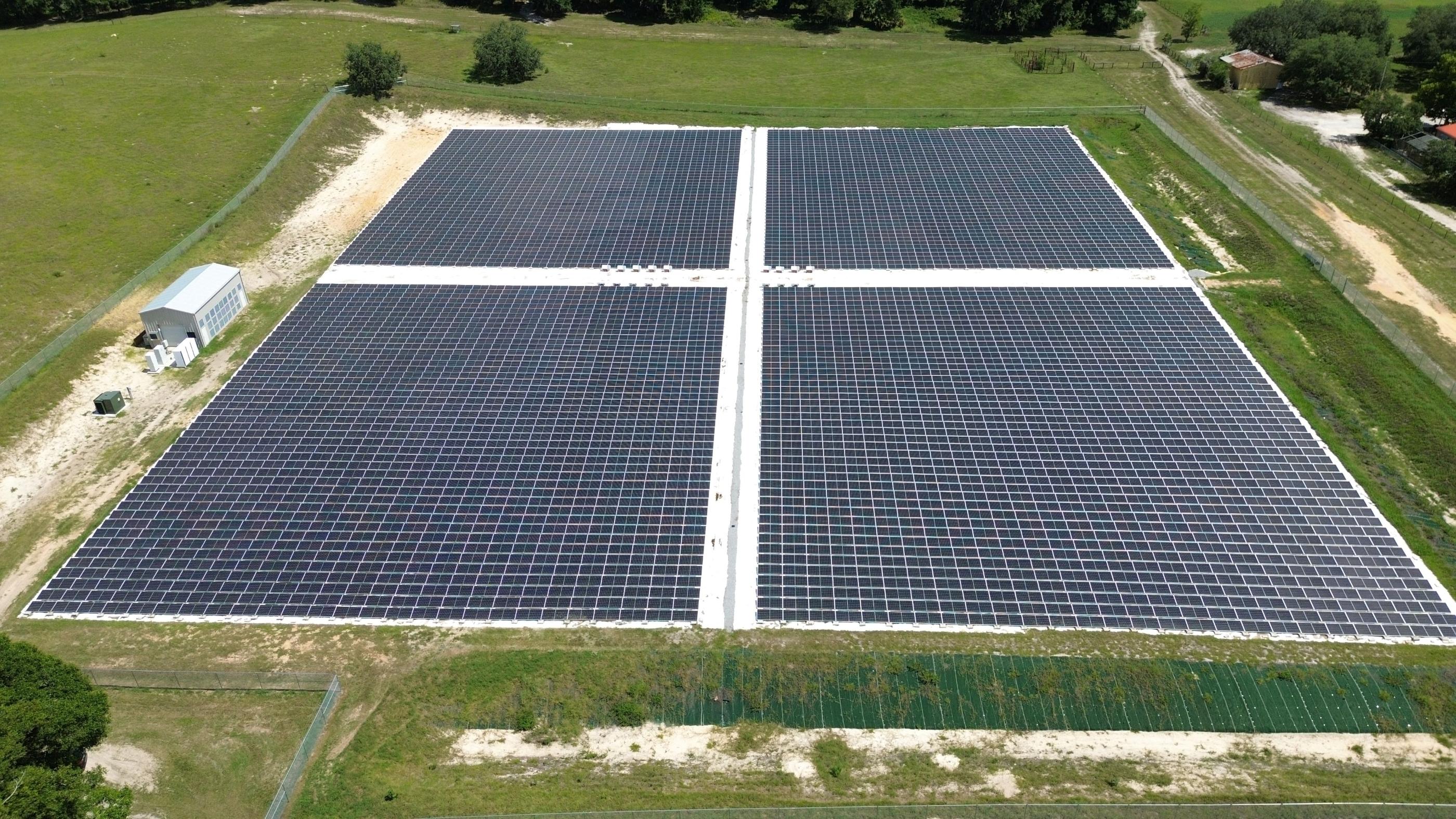 FLM Mining ground-mount solar array
