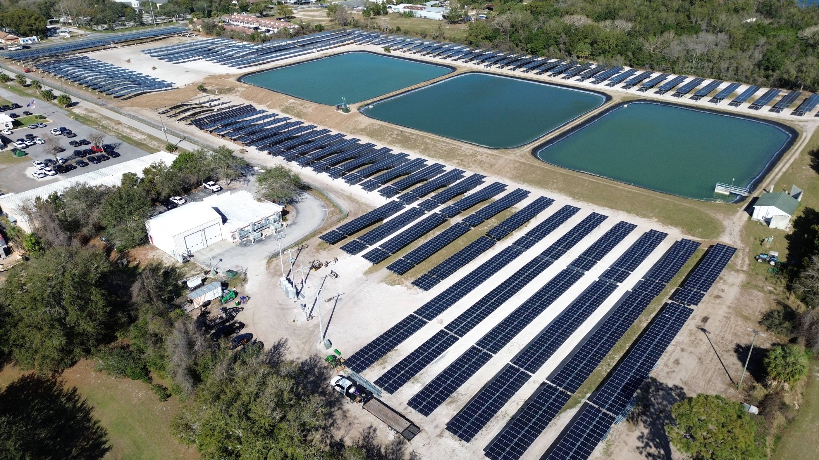 City of Mount Dora fire station — 2.3 MW ground-mount solar