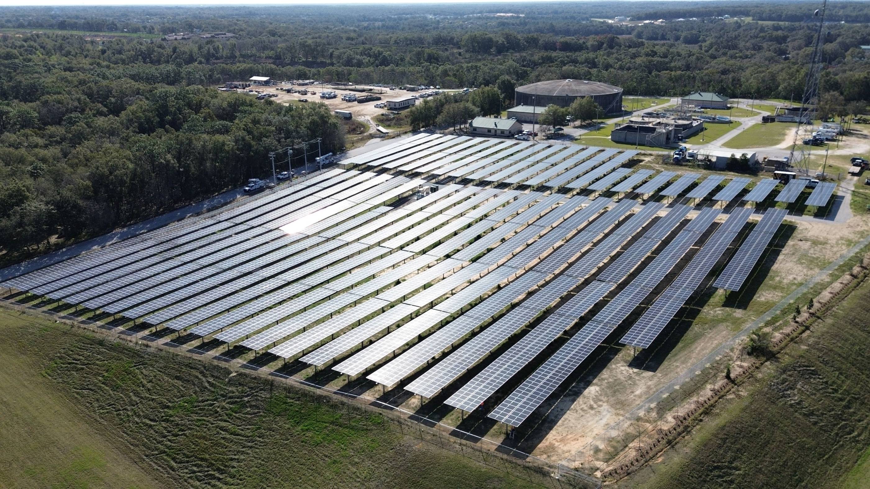 City of Mount Dora water treatment facility — 2.8 MW ground-mount solar